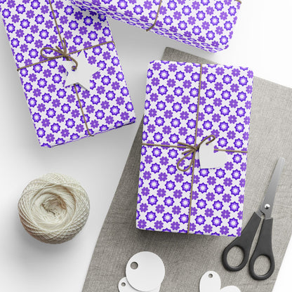 Purple Prism Garden Wrapping Paper