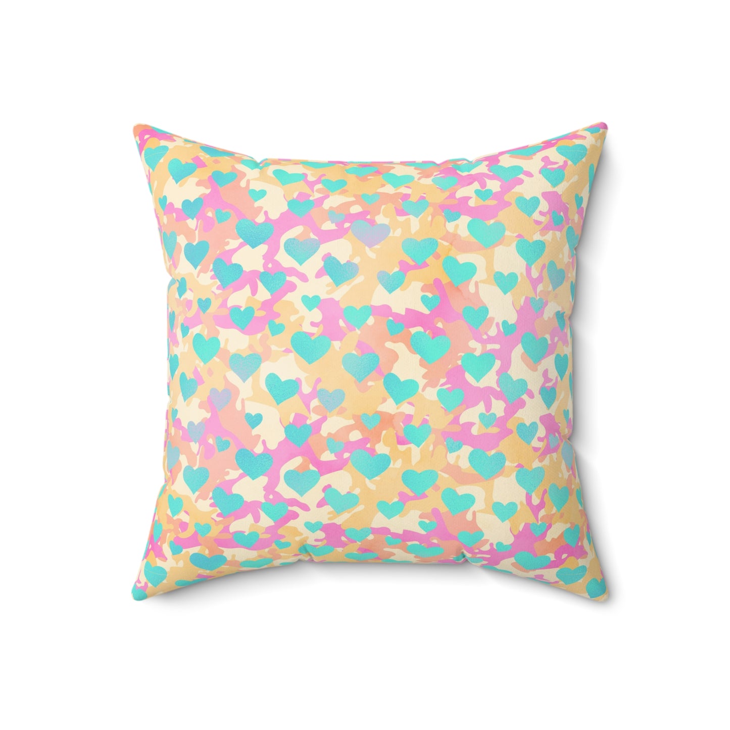 Sweetheart Camo Throw Pillow