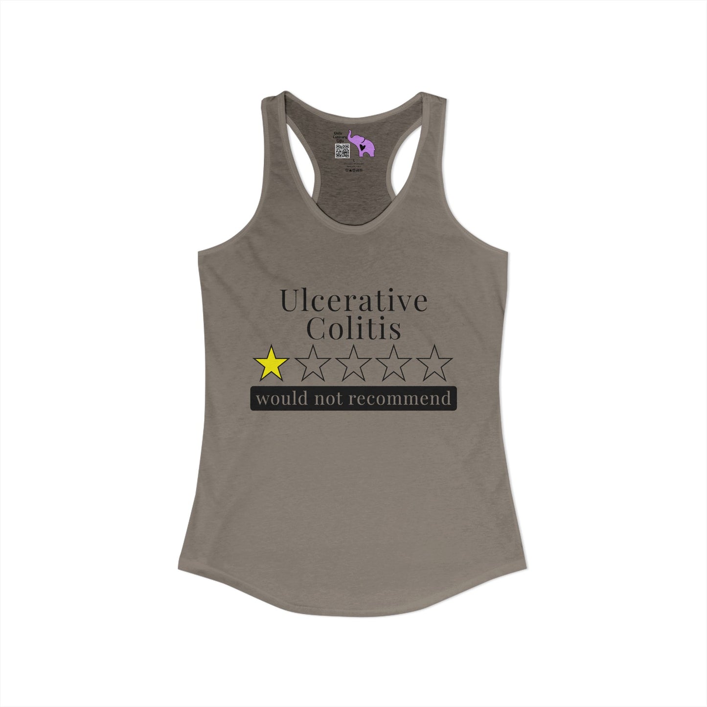 Ulcerative Colitis 1 Star Would Not Recommend Women's Ideal Racerback Tank