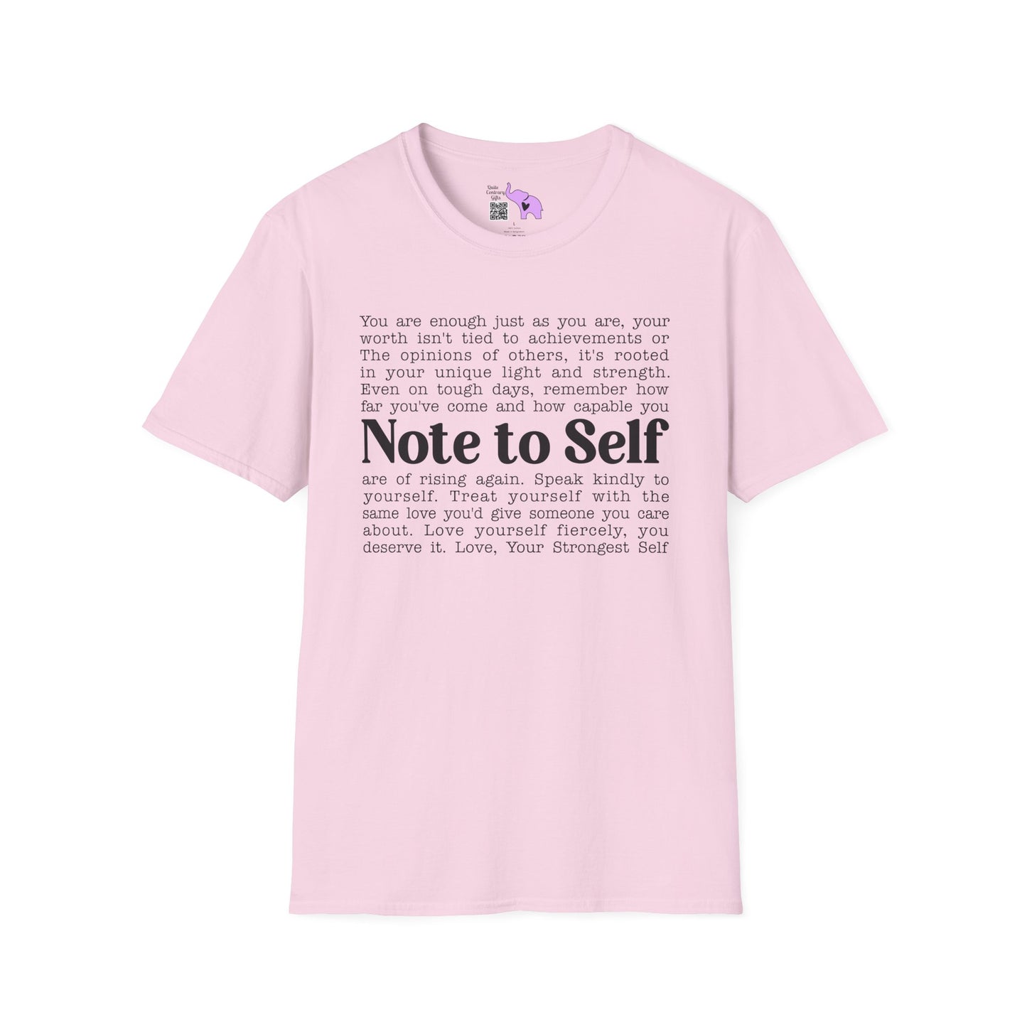 Note To Self... Adult T-shirt