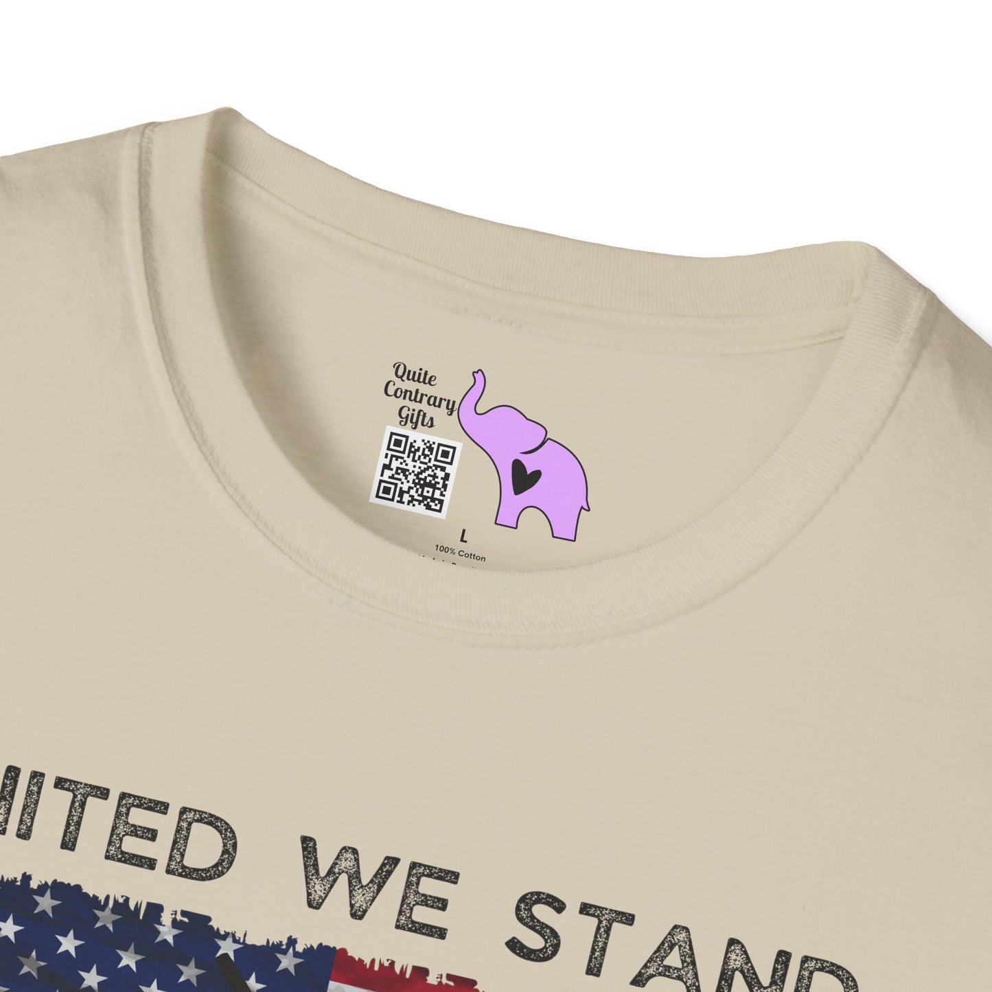 United We Stand Disarmed We Fall Adult T-shirt