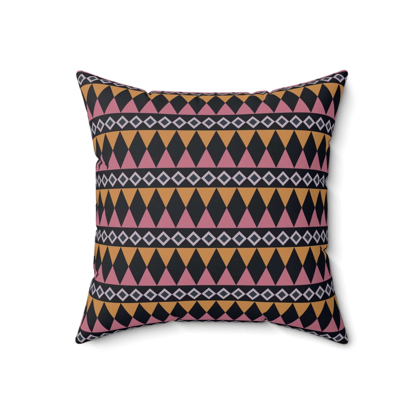 Midnight Clay Cairn Stripes Throw Pillow
