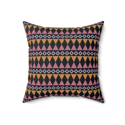 Midnight Clay Cairn Stripes Throw Pillow