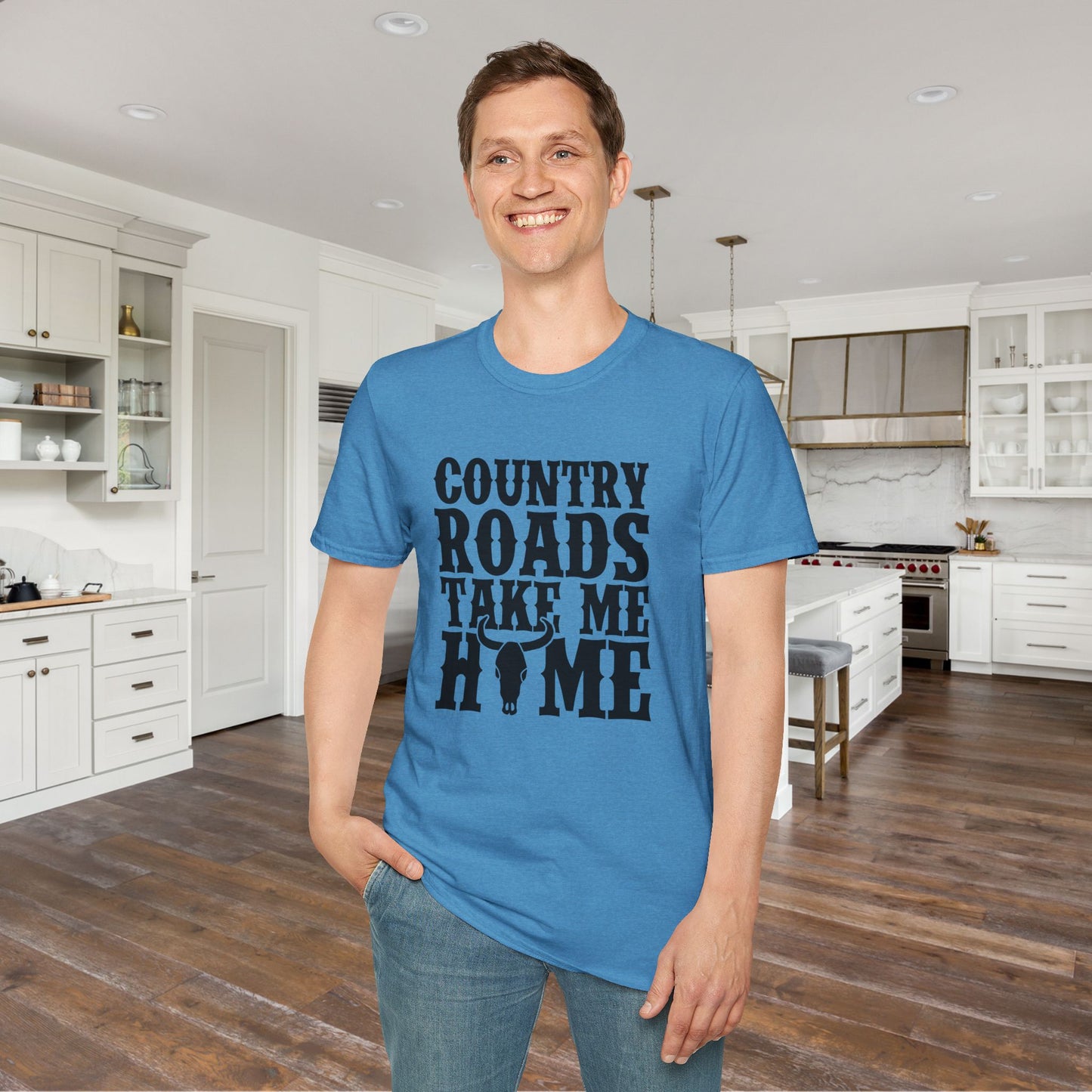 Country Roads Take Me Home Adult T-shirt