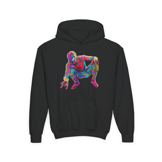 Colorful Spiderman Youth Hoodie