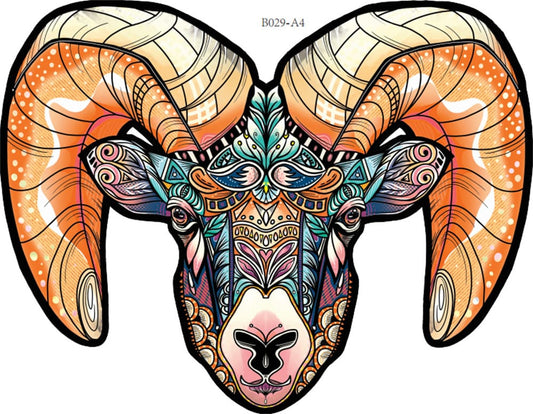 Colorful Ram Wooden Jigsaw Puzzle