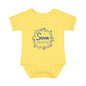 Blue Milestone Wreath Onesie-Seven Months