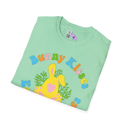 Bunny Kisses Easter Wishes Adult T-shirt