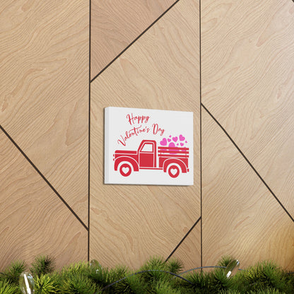 Happy Valentine's Day Classic Truck Canvas Horizontal Wraps w/o Frame