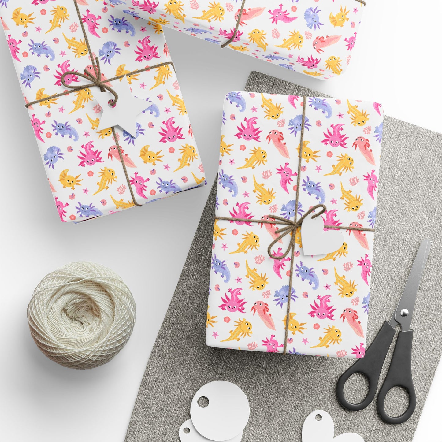 Axolotl Whimsy Wrapping Paper