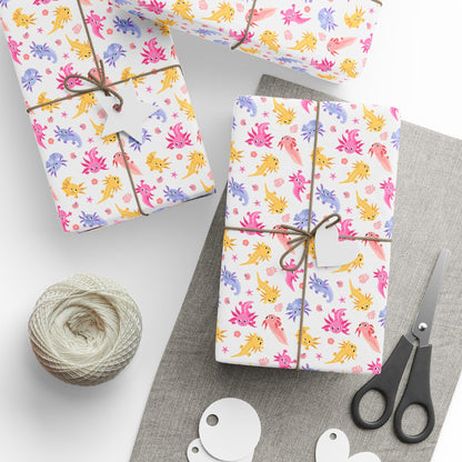 Axolotl Whimsy Wrapping Paper