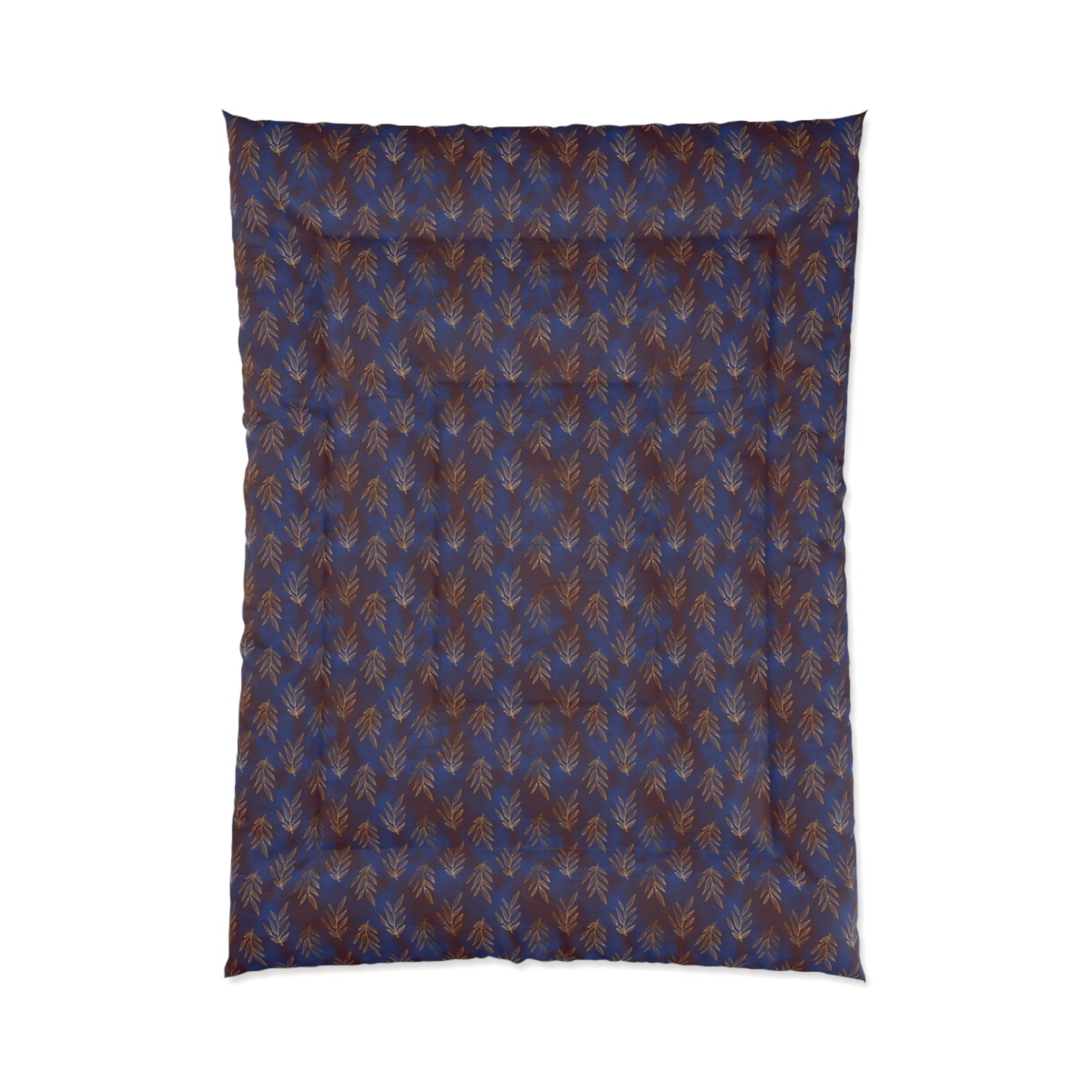 Midnight Gilded Leaves Basic Bedding Set
