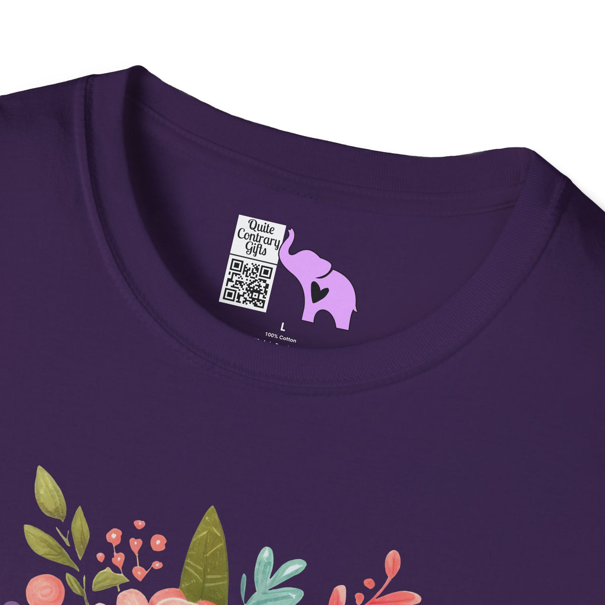Booktrovert (Floral) Adult T-shirt