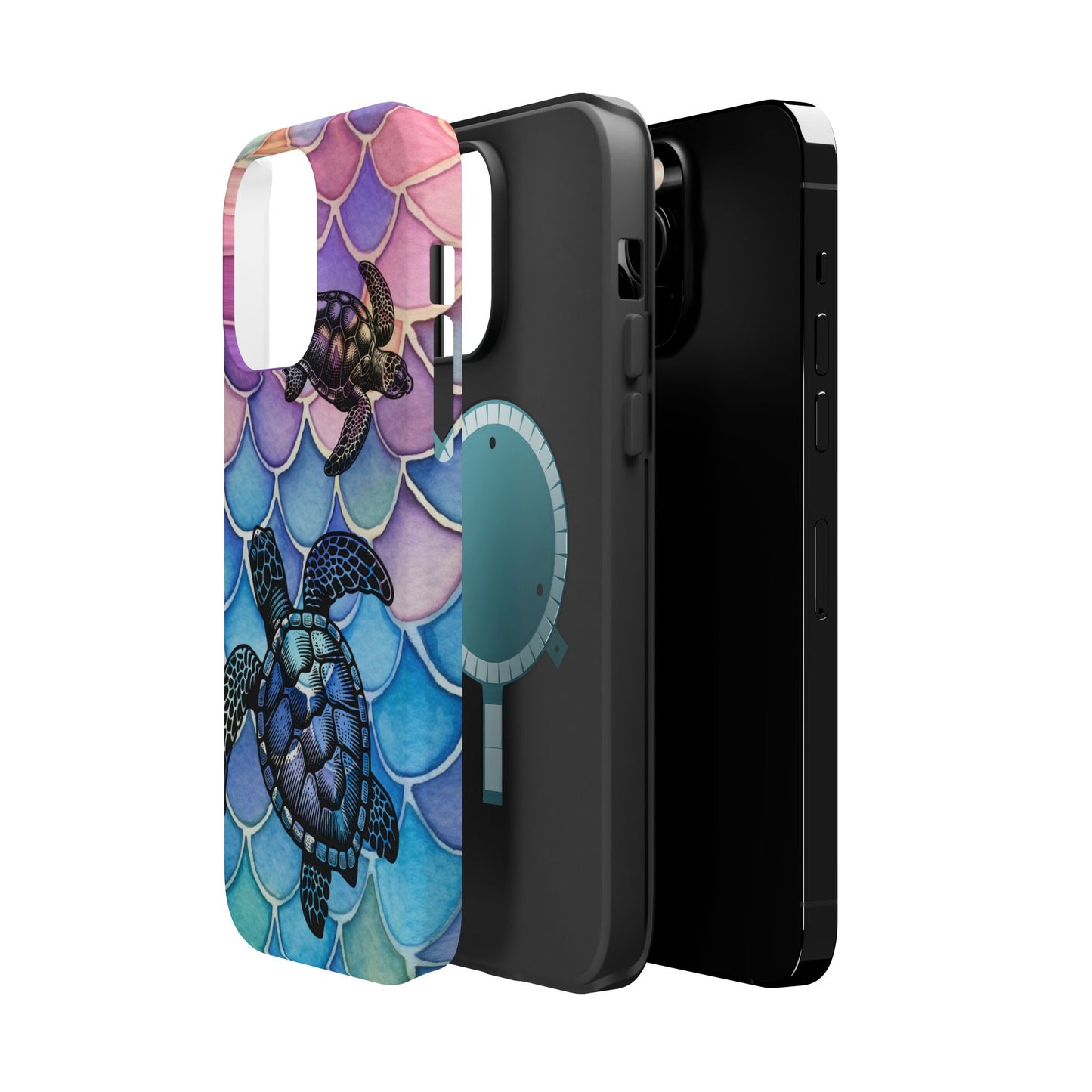 Sea Turtle Silhouette MagSafe® Compatible Tough Case for iPhone