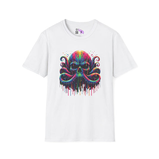 Colorful Skeleton Octopus Adult T-shirt