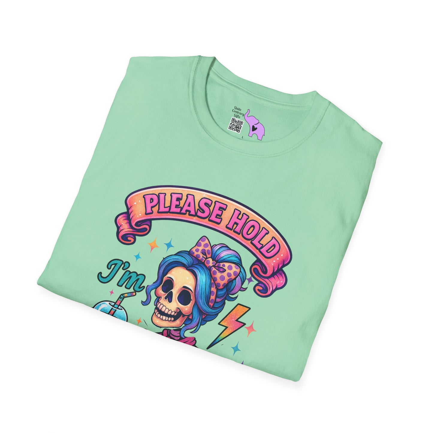 Please Hold I'm Mentally Buffering Adult T-shirt