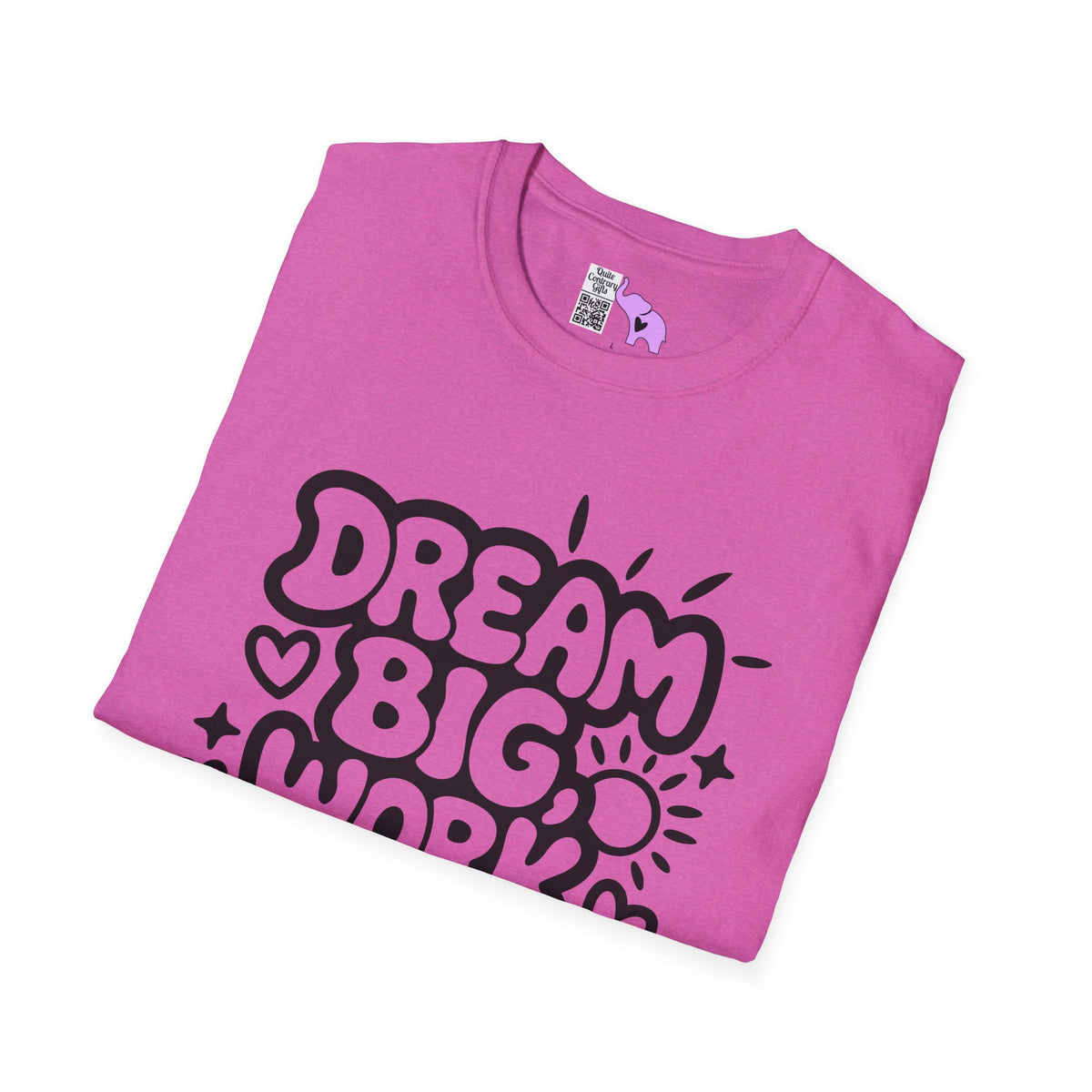 Dream Big Work Hard (Hearts) Adult T-shirt