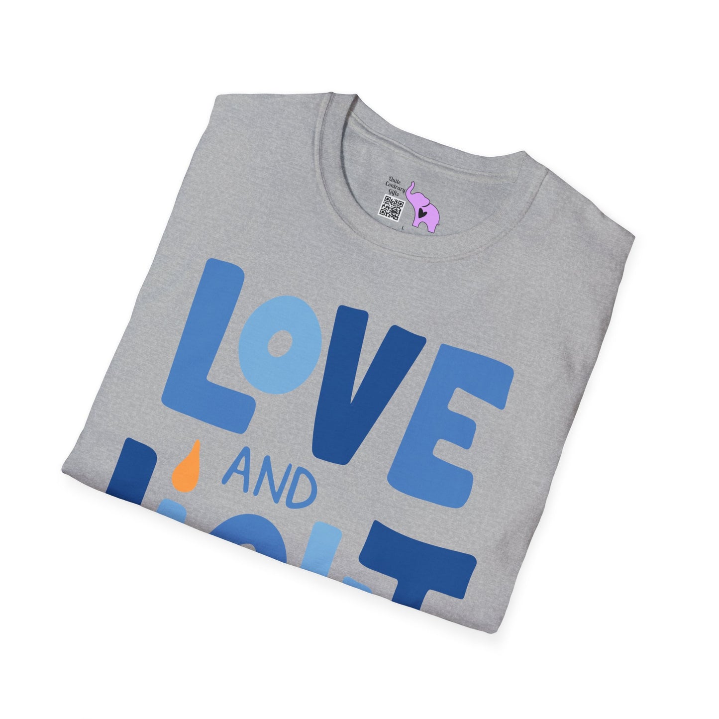 Hanukkah Love & Light 2 Adult T-shirt