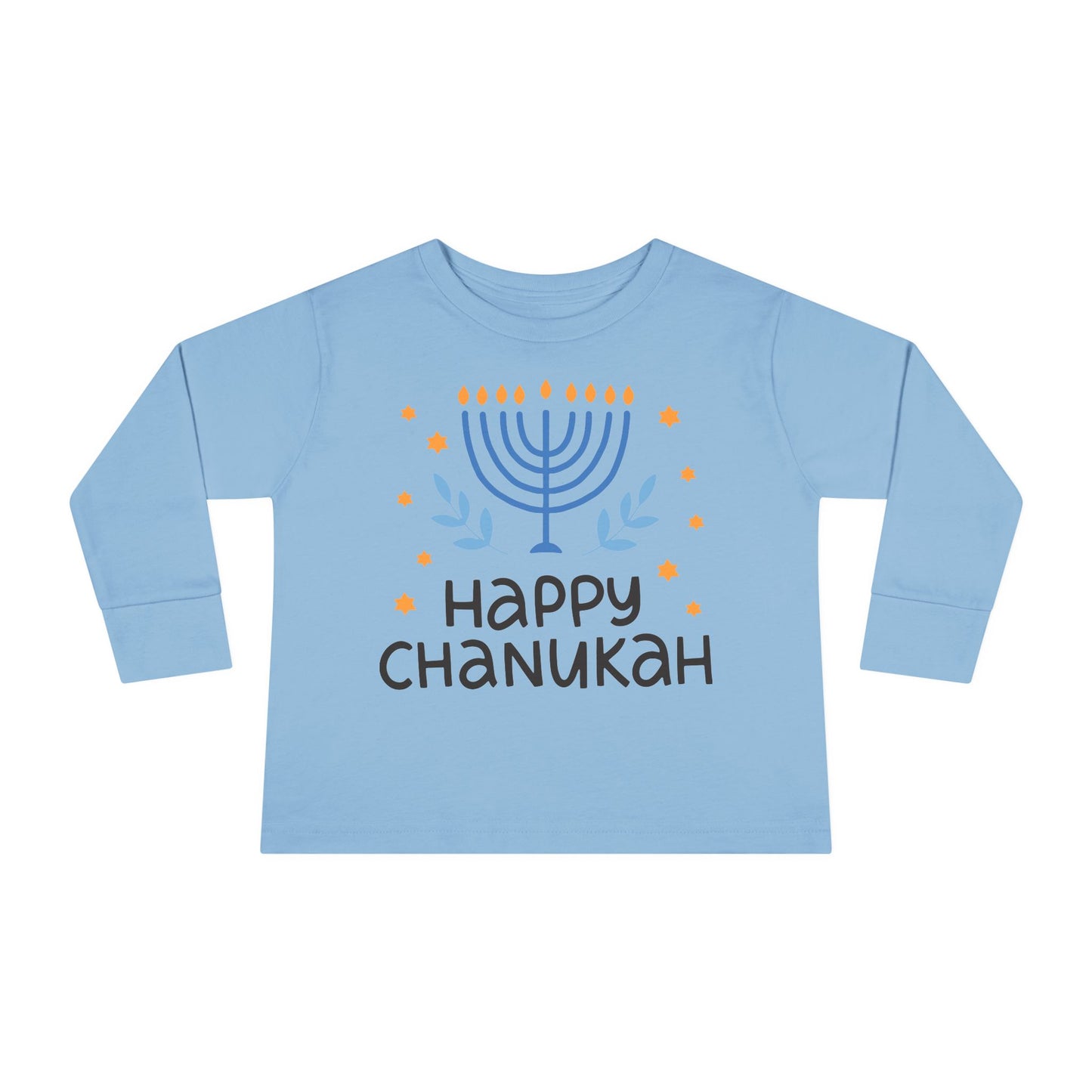 Happy Chanukah Toddler Long Sleeve Tee