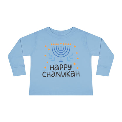 Happy Chanukah Toddler Long Sleeve Tee