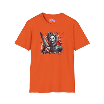 Creepy Halloween Slasher Adult T-shirt