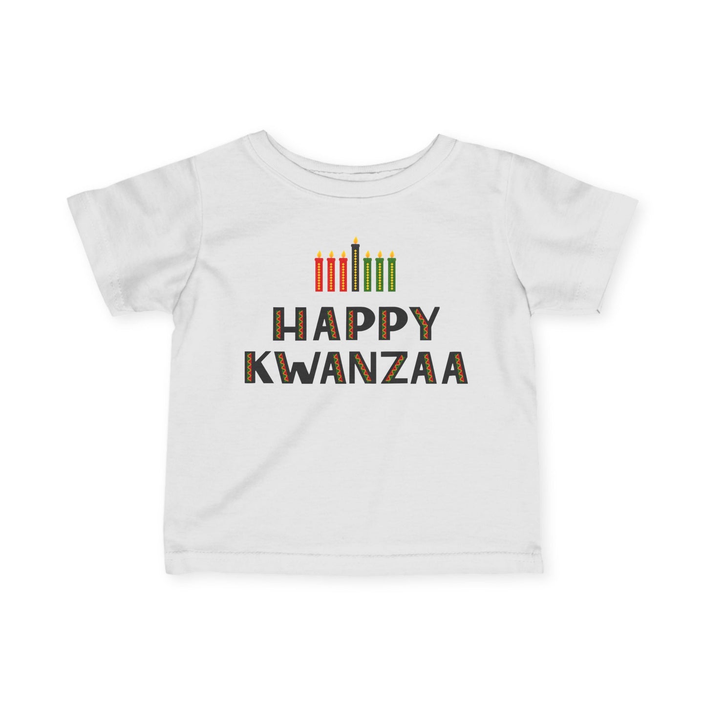 Happy Kwanzaa (Kinara) Infant Soft T-Shirt