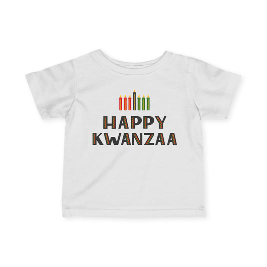 Happy Kwanzaa (Kinara) Infant Soft T-Shirt