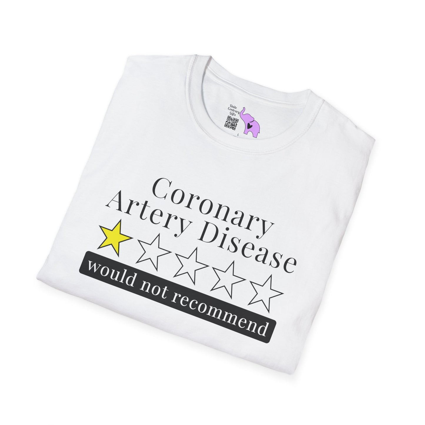 Coronary Artery Disease 1 Star Would Not Recommend Adult T-shirt