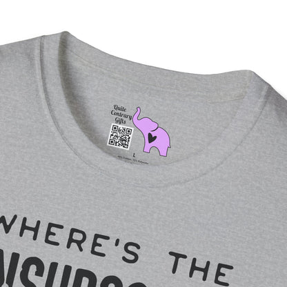 What's The Unsubscribe Button On Adulthood Adult T-shirt