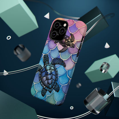 Sea Turtle Silhouette MagSafe® Compatible Tough Case for iPhone