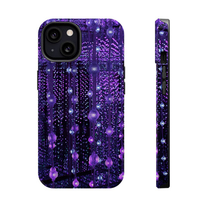 Purple Raindrops MagSafe® Compatible Tough Case for iPhone