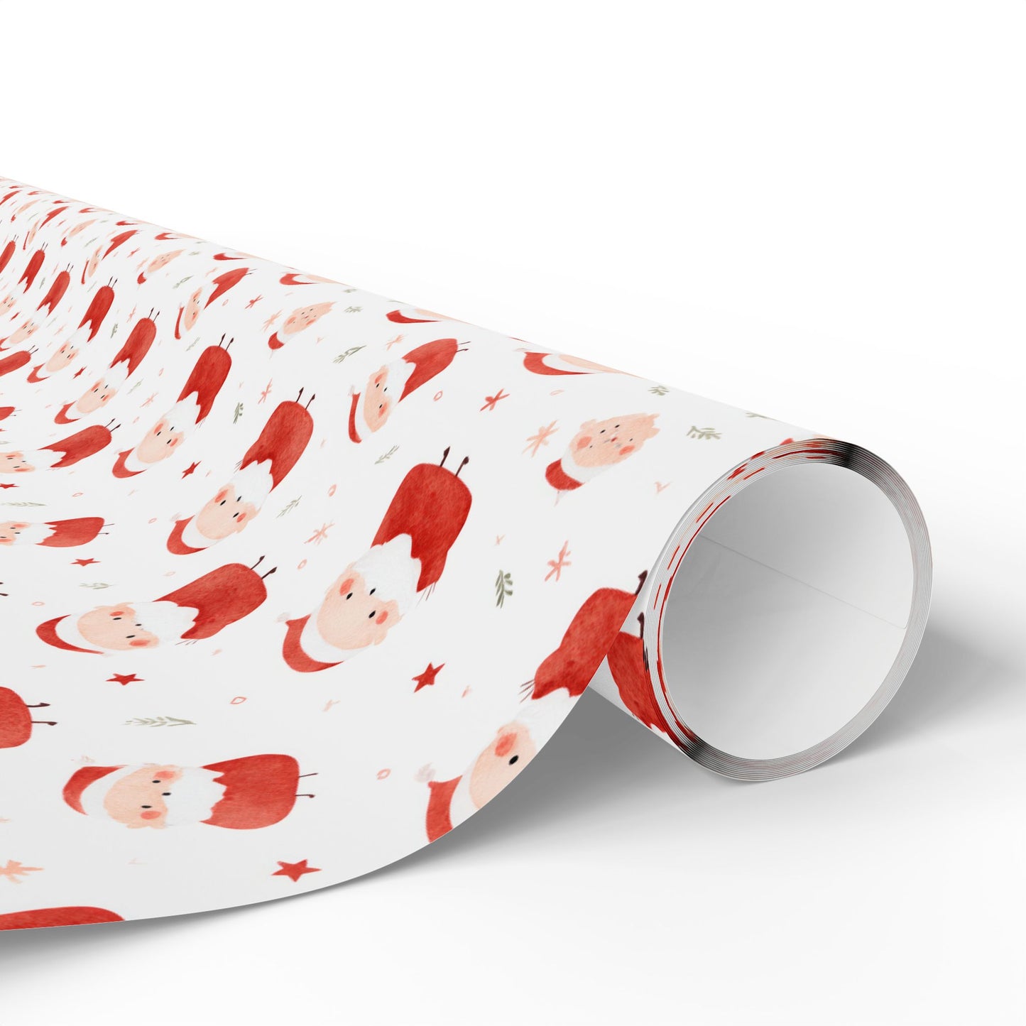 Holly Jolly Santas Wrapping Paper
