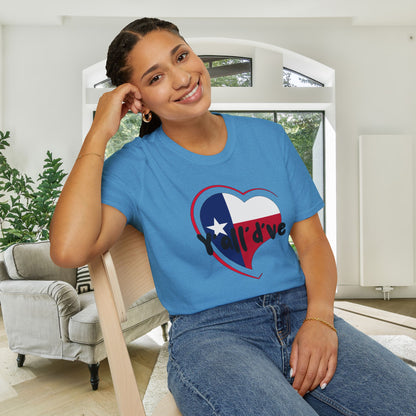 Texas Y'all'd've Adult T-shirt