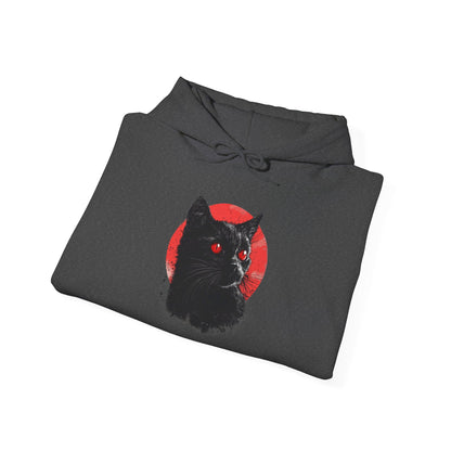 Black Cat Over Moon 2 Heavy Blend™ Hooded Sweatshirt