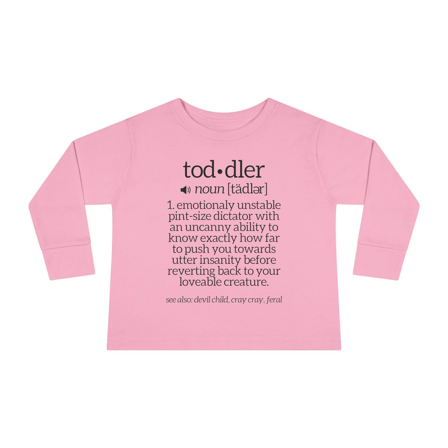 Toddler Definition Toddler Long Sleeve Tee