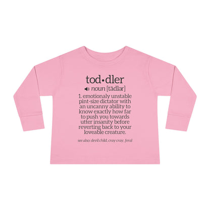 Toddler Definition Toddler Long Sleeve Tee