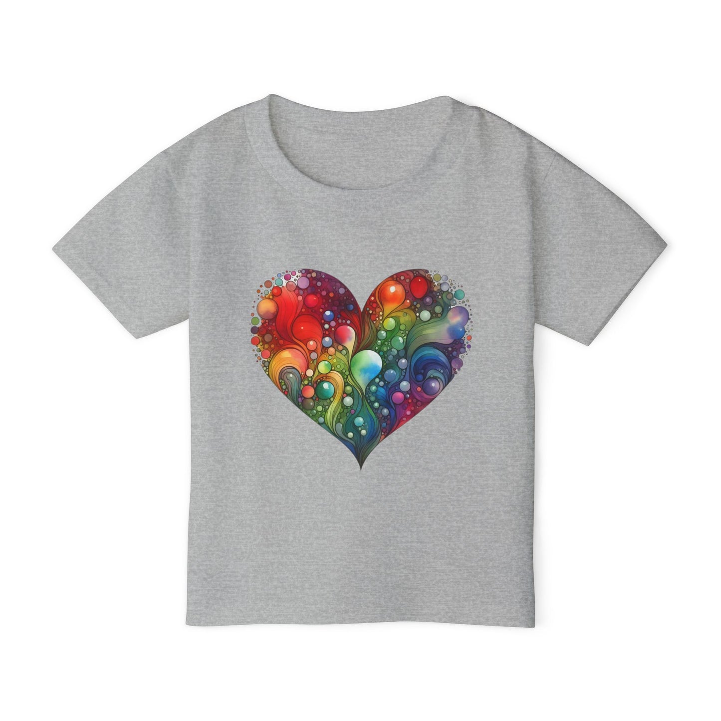 Color Burst Heart Heavy Cotton™ Toddler T-shirt
