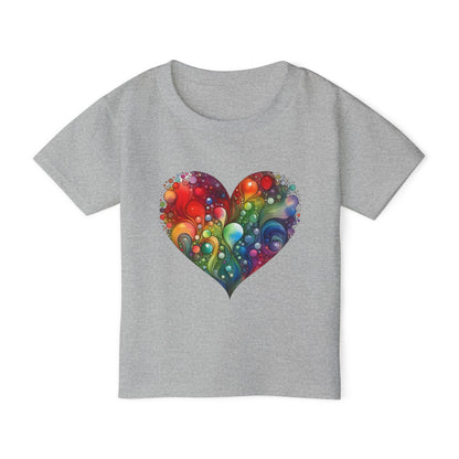 Color Burst Heart Heavy Cotton™ Toddler T-shirt