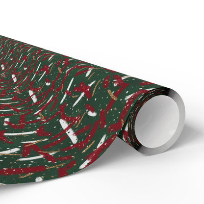 Holiday Brushstrokes Wrapping Paper