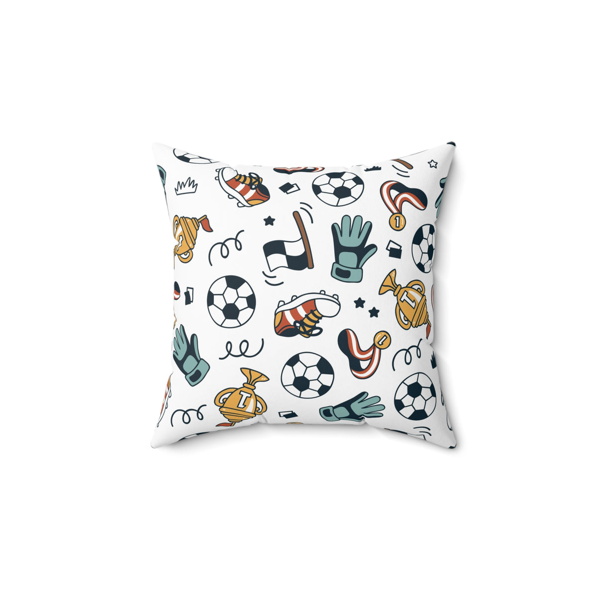 Little Soccer Legends Throw Pillow