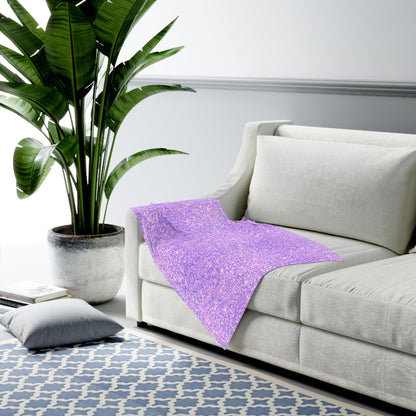 Lavender Crystal Baby Swaddle Blanket