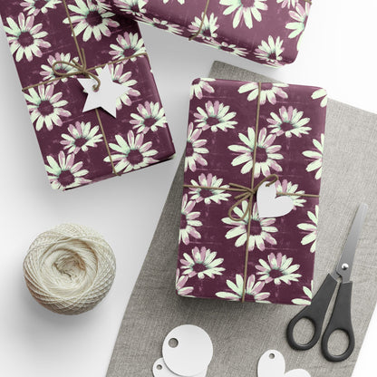Purple Tide Petals Wrapping Paper