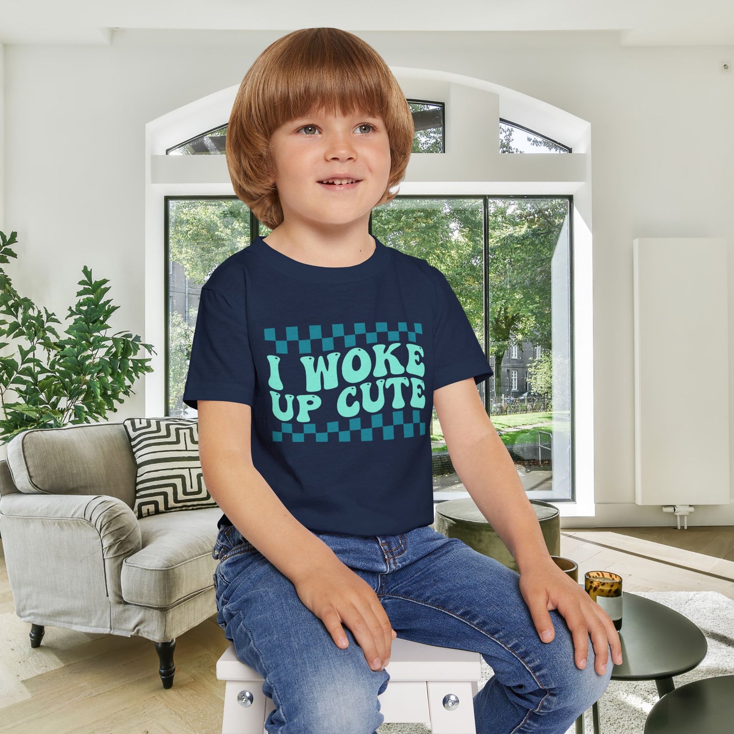 I Woke Up Cute Heavy Cotton™ Toddler T-shirt