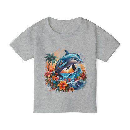 Tropical Dolphin Heavy Cotton™ Toddler T-shirt