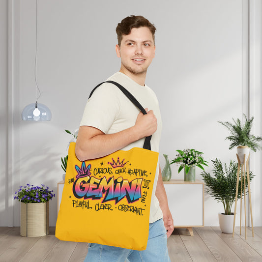 Gemini Street Art Canvas Tote Bag