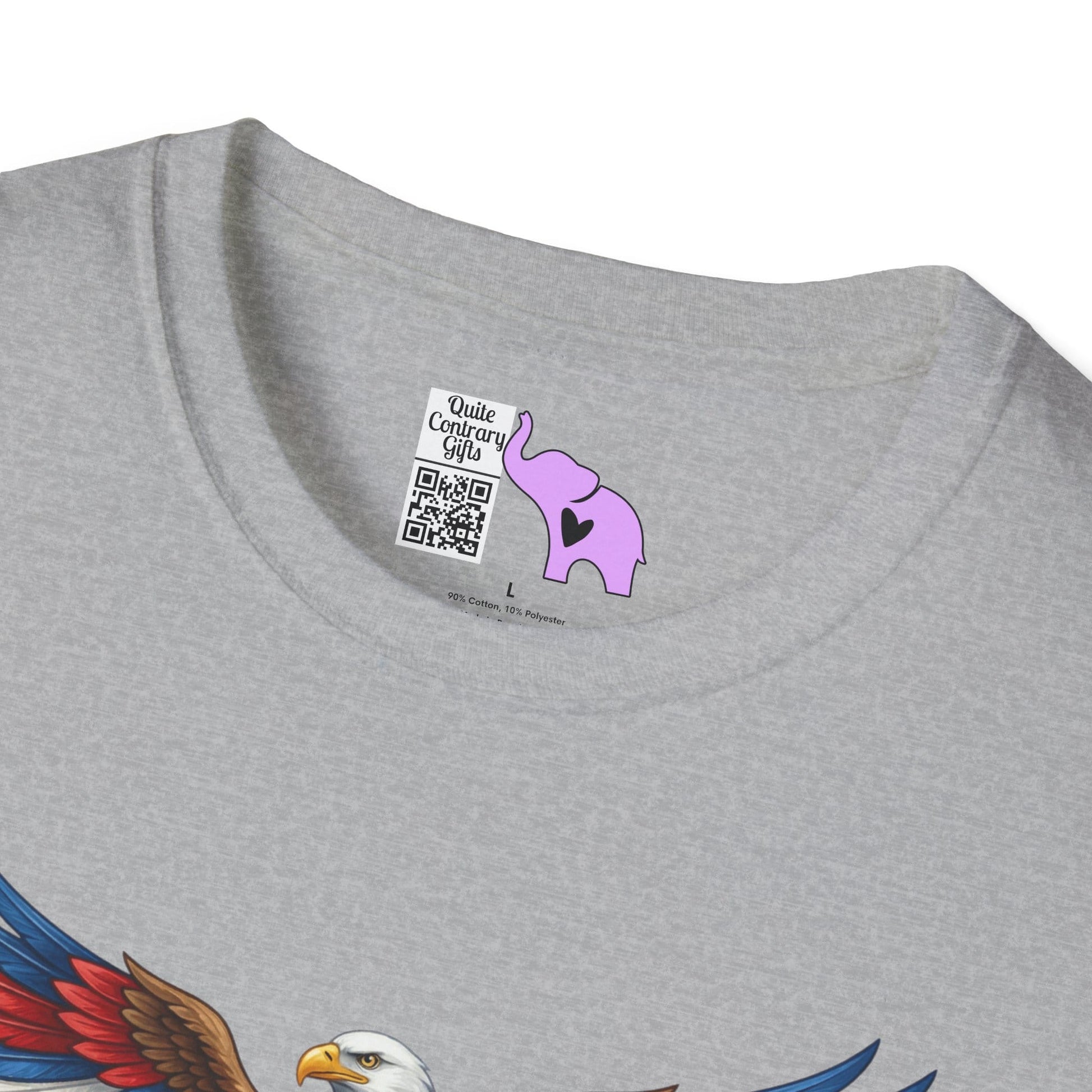 Bald Eagle & Flowers 250 Years of Freedom 1776-2026 Anniversary Adult T-shirt