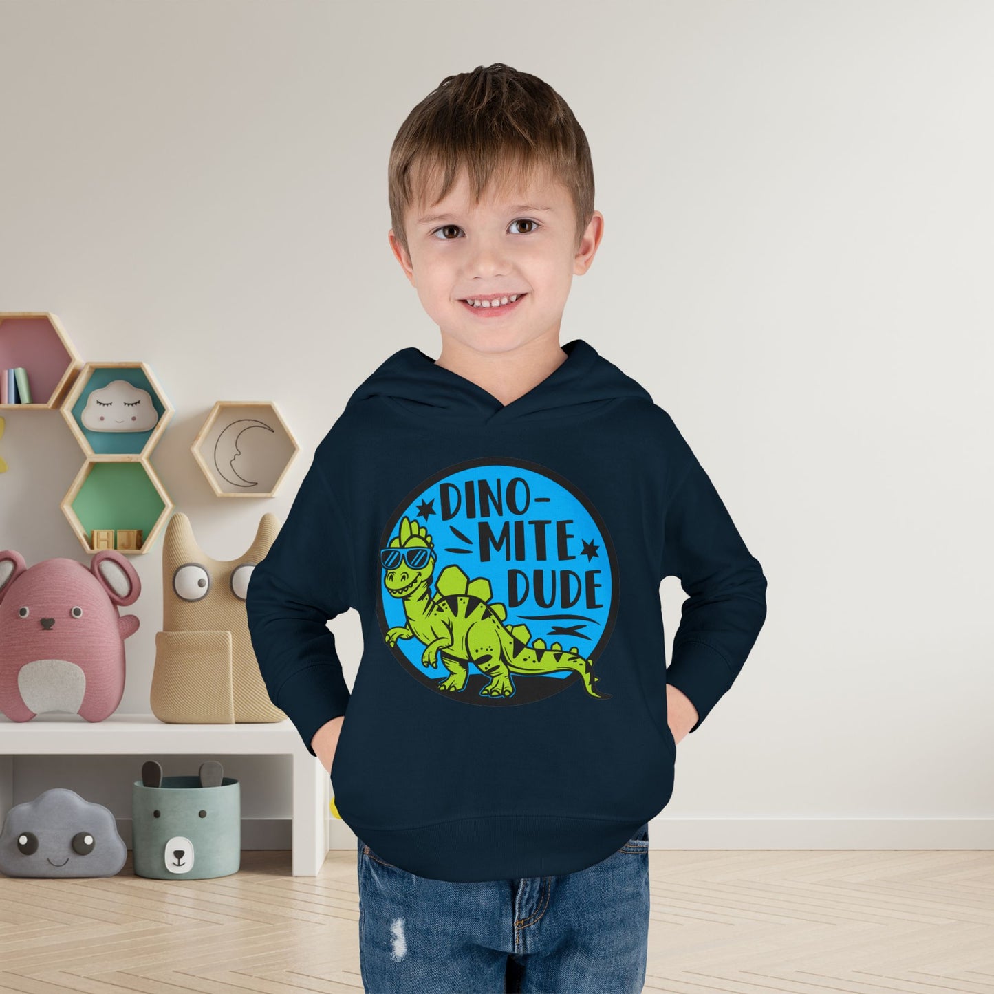 Dino-Mite Dude Toddler Hoodie