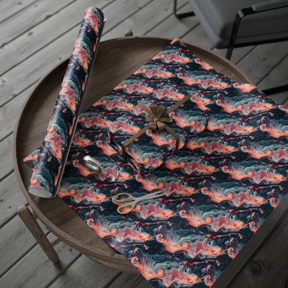 Pink Venom Marble Wrapping Paper