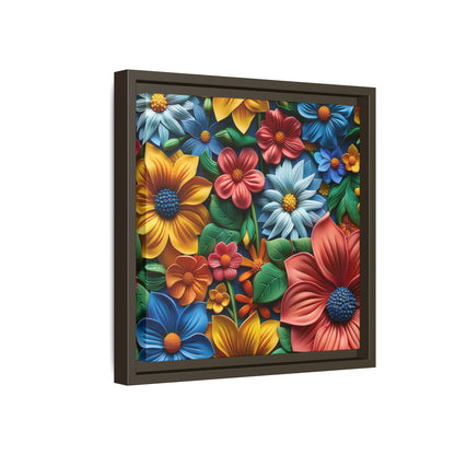 Vived 3D Flowers Framed Canvas Art