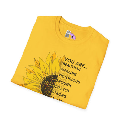 You Are... (Sunflower) Adult T-shirt